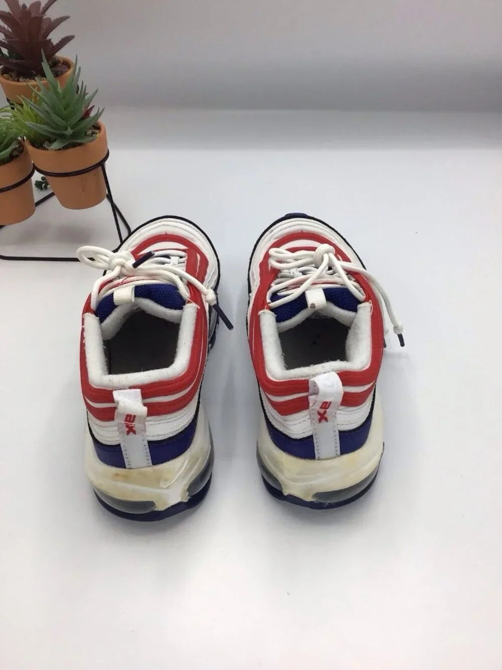Nike Air Max 97 USA Red White Blue Size 6Y   CW5856-100